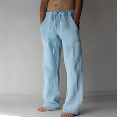 Martin - Komfortable Hose mit Zugband in Hellblau