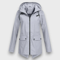 Wenara – Regenjacke mit Kapuze in Grau