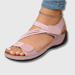 Sarah | Leichte orthopädische Sandale für Damen in Rosa