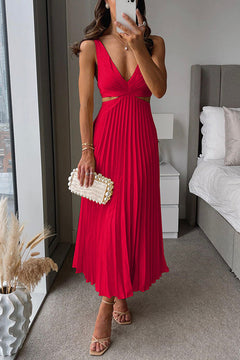 Tinsley | A-Linien Maxi Hochzeitsgastkleid in Rot
