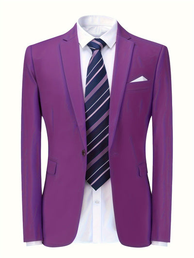 Charlie - Klassischer einfarbiger Herren-Blazer