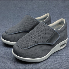 Jamie - Breite orthopädische Schuhe für Diabetiker in Dunkelgrau