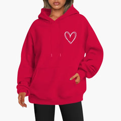 Selina | Lässiger Hoodie in Rot