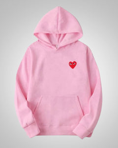 Theresa | Damen Bequemer Baumwoll Hoodie in Rosa