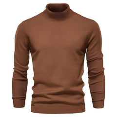 Carson - Stilvoller Rollkragenpullover in Braun