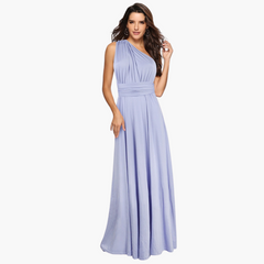Abendkleid mit V-Ausschnitt - Damen Stil für Gala-Nächte in Hellviolett