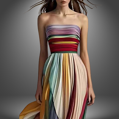 Asien | Langes Casual Premium Kleid