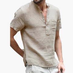 Dirk | Stilvolles Sommerhemd in Khaki