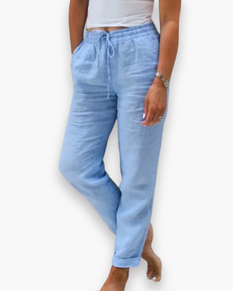 Damen Bequeme Stoffhose | Leichte Hosen