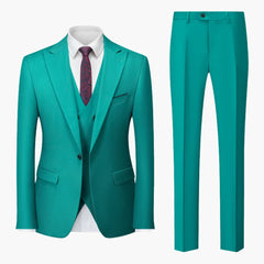 Eleganter Slim Fit Anzug - Herren 3-teilig für Business in Hellblau