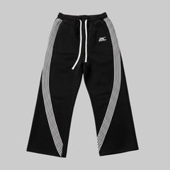 Ben | Herren Lässige Weite Hose in Schwarz