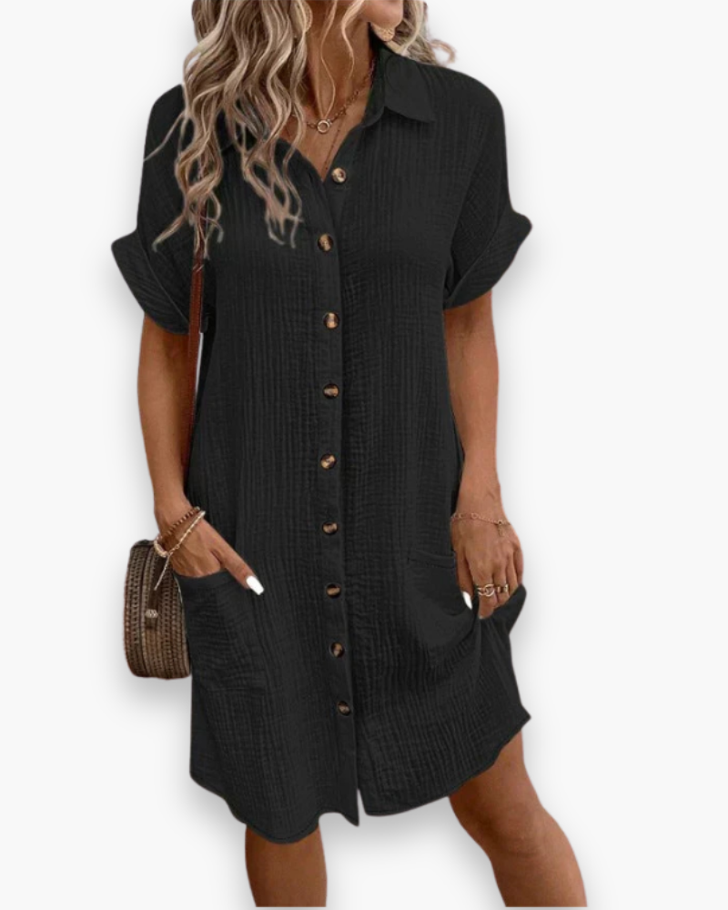 Damen Elegantes Polo Kleid | Casual Chic