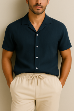 Troy – Sommerrock und Anzug aus Leinen für Herren – Sommerliche Eleganz in Marineblau