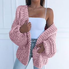 DICKES MOHAIR CARDIGAN | WEICH, WARM, STILVOLL in Pink