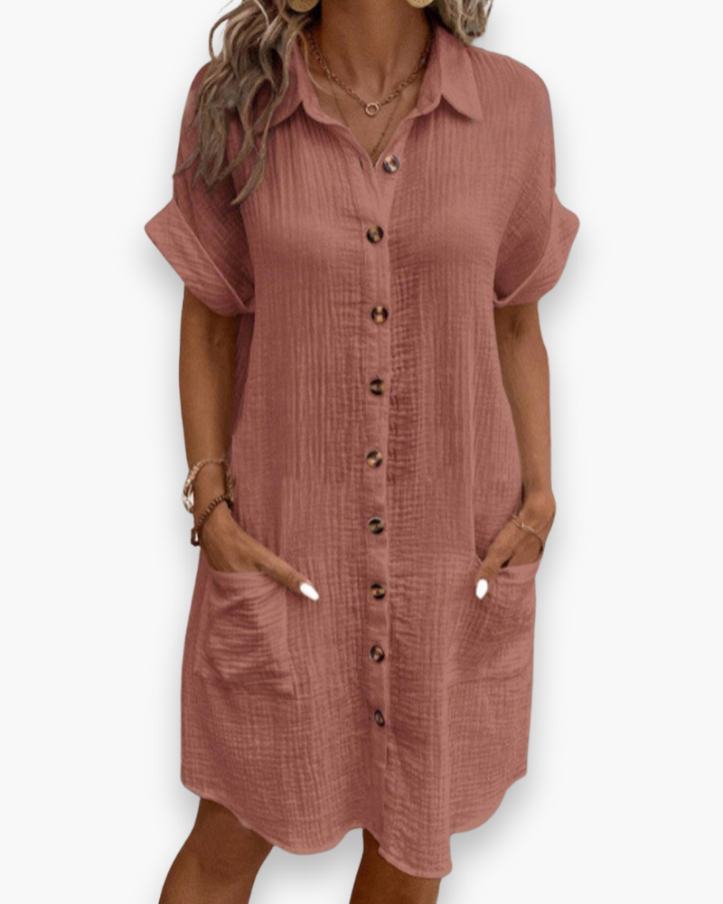 Damen Elegantes Polo Kleid | Casual Chic