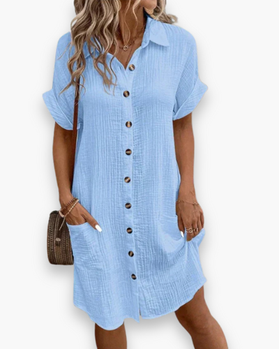Damen Elegantes Polo Kleid | Casual Chic