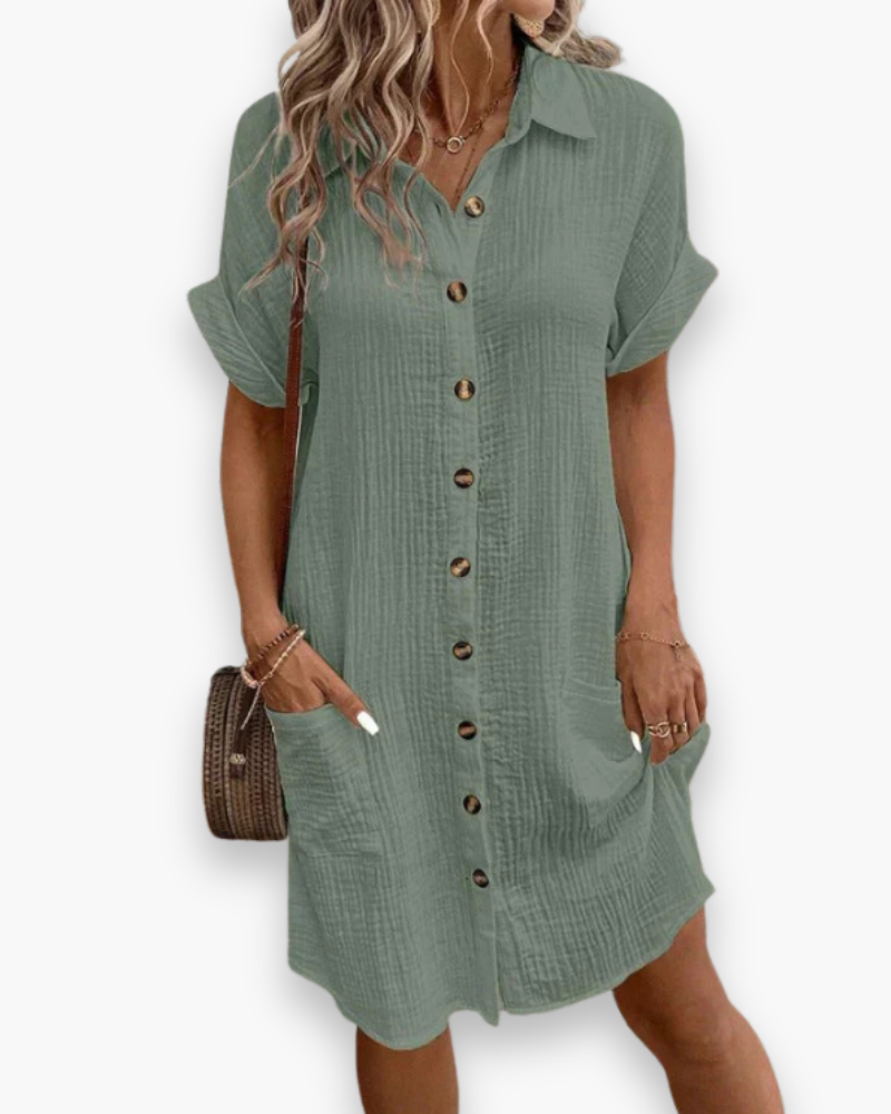 Damen Elegantes Polo Kleid | Casual Chic