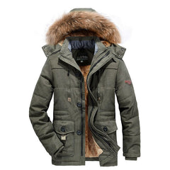 Nicolas | Winter Herrenjacke in Olivgrün