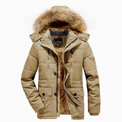 Nicolas | Winter Herrenjacke in Khaki