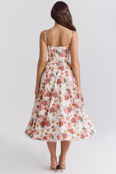 Verena® | Tailliertes Kleid mit Spaghetti-Trägern
