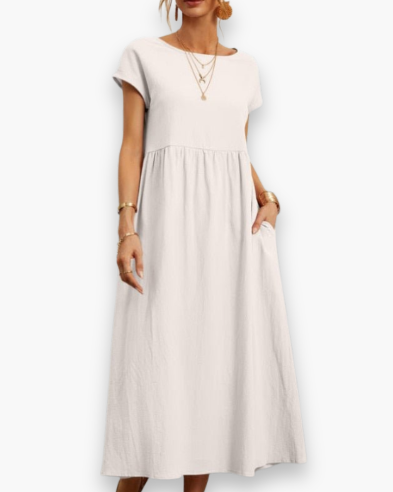 Damen Elegantes Sommer Maxikleid | Lange Kleider für Warme Tage