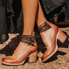 Serelia - Elegante Stiefeletten in Dunkelbraun