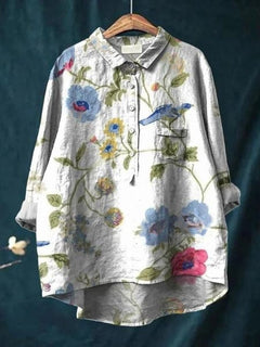Sarah | Blumenmuster Peasant Bluse in Blumenmuster 9