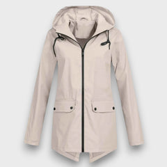 Wenara – Regenjacke mit Kapuze in Beige