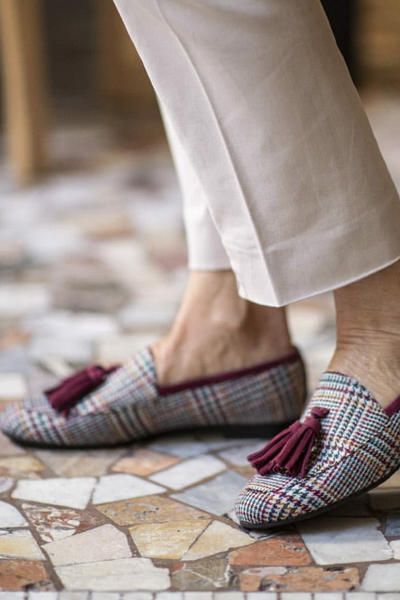 Celinia - Slip-On Loafers mit schottischen Fransen