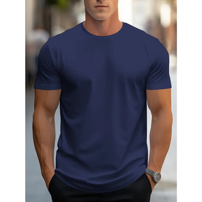 Brian - Klassisches Herren-T-Shirt mit kurzen Ärmeln