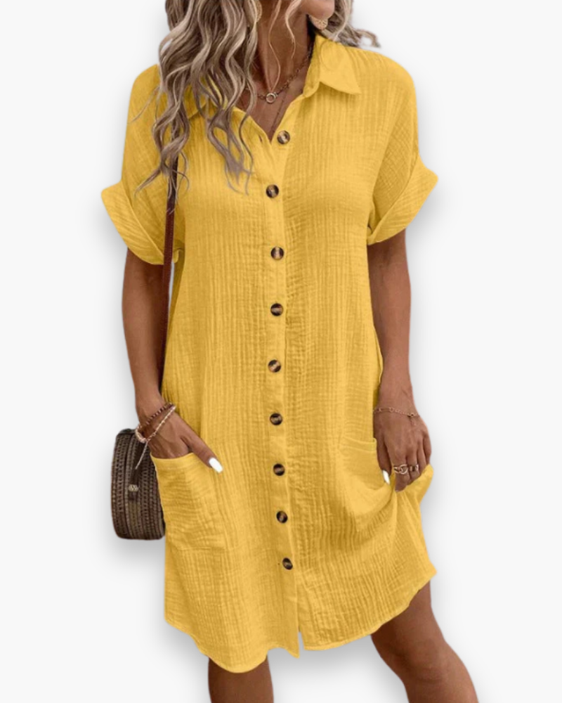 Damen Elegantes Polo Kleid | Casual Chic