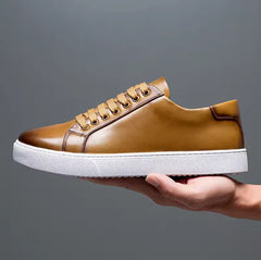 Saint -Tropez Lederschuhe in Khaki