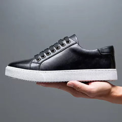 Saint -Tropez Lederschuhe in Schwarz