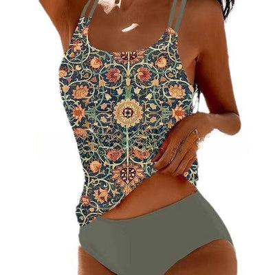Vicenta® | Stilvoller bedruckter Tankini-Badeanzug