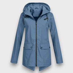 Wenara – Regenjacke mit Kapuze in Blau