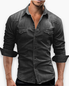 Herren Lässiges Hemd | Zeitloses Design in Schwarz