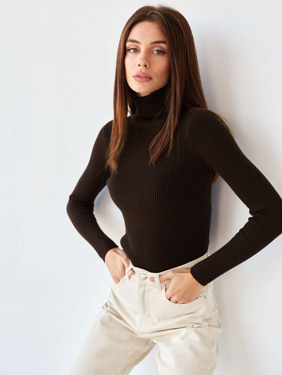 Klassischer Rollkragenpullover für Damen | Lässig