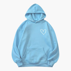 Selina | Lässiger Hoodie in Hellblau