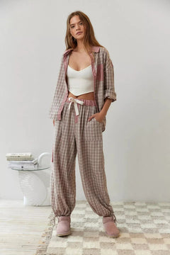 ELIN™ | Lose Pyjama-Set in Rosa