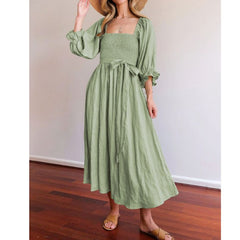 Trinity - Kleid - Rüschenärmel in Grün