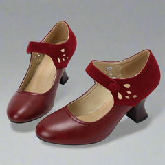 Philomara | Niedliche Pumps aus veganem Material in Rot