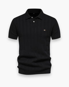 Herren Atmungsaktives Poloshirt | Stilvolles Design in Schwarz