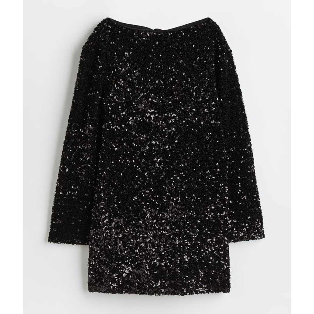Antonette - Pailletten-Partykleid - Langarmstil