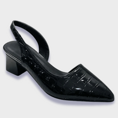 Heidi | Orthopädische Pumps aus Premium-Kunstleder in Schwarz