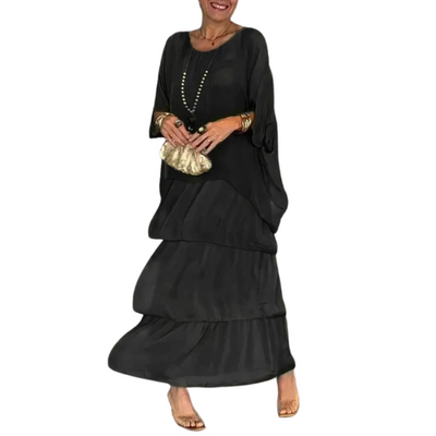 Elegantes Mehrlagiges Maxikleid für Damen