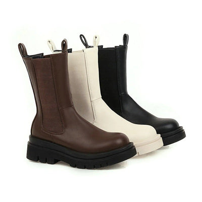 Chunky Sohle Stiefeletten für Damen