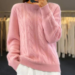 ASTRID – Premium Strickpullover für den Winter in Hellrosa