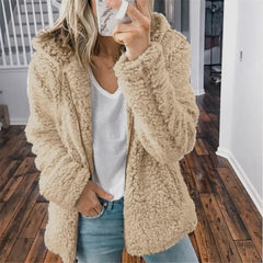 Celandine - Trendige Kapuzenjacke in Beige