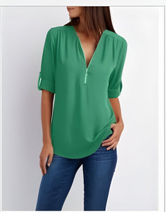 Adorin | Stylische & Vielseitige Bluse in Hellgrün