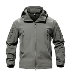 Wasserdichte Outdoor-Thermojacke für Männer in Grau